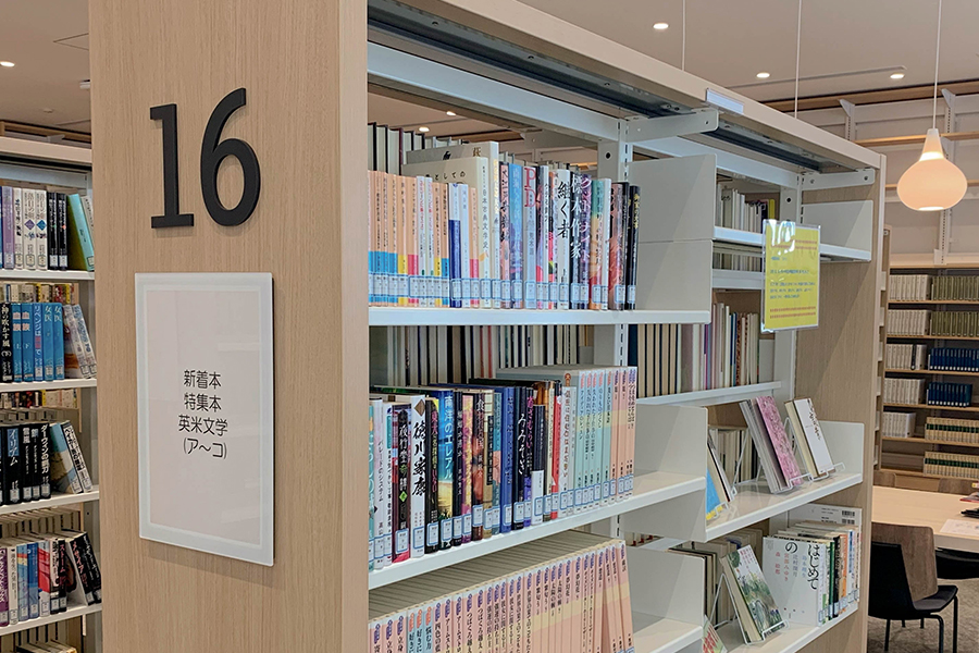 はつかいち市民大野図書館新刊おすすめ本コーナー画像